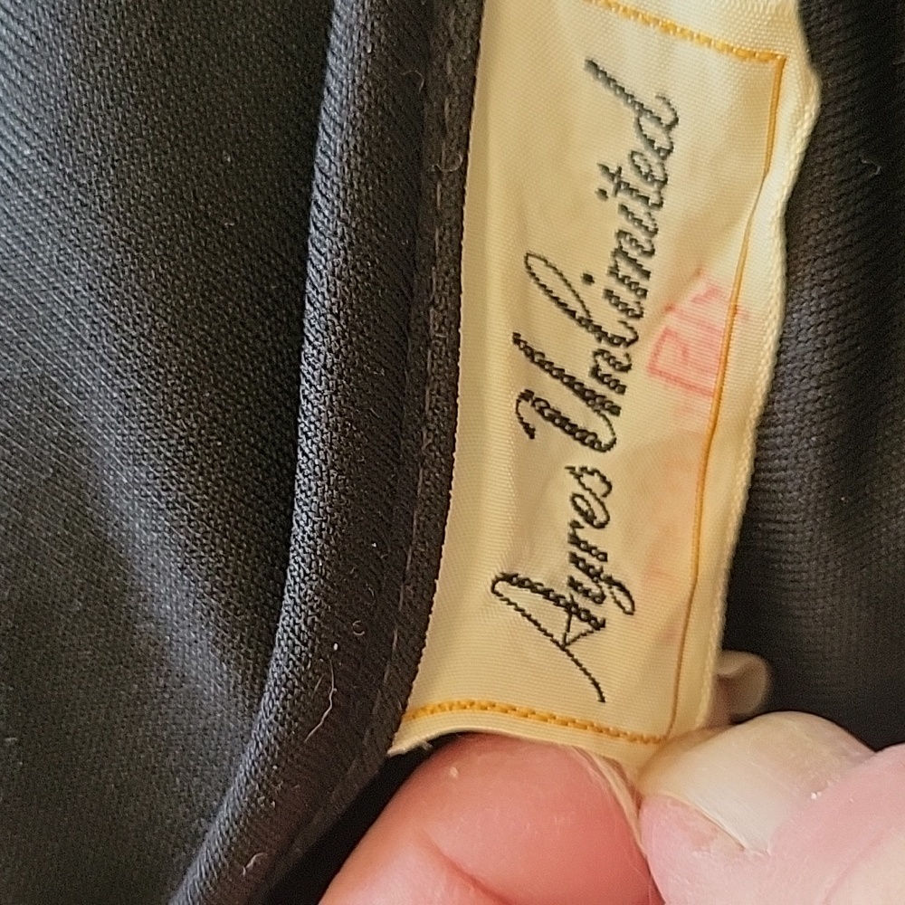 Vintage 1970's Ayres Unlimited Black Maxi Dress - Picture 8 of 11
